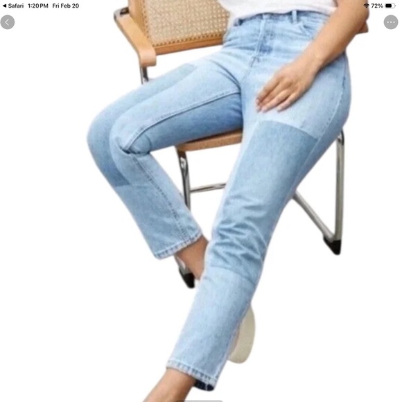Everlane Denim - Everlane Light Wash Blue 90’s Cheeky Organic Cotton Relaxed Fit Jean Size 23
